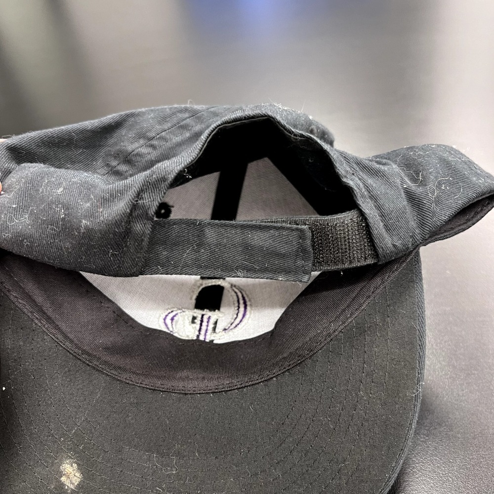 MLB Colorado Rockies Baseball Hat Cap Youth Black Purple Adjustable Strap Back - Picture 7 of 8